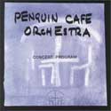Penguin Cafe Orchestra - Concert Program